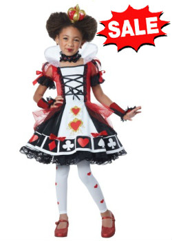 child deluxe queen of hearts child costume