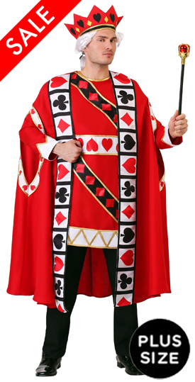 Plus Size King of Hearts Costume for Men
